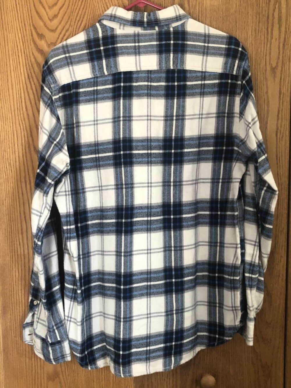 American Eagle Outfitters Mens L Athletic Fit Flannel Shirt Plaid Button Down - Picture 3 of 6